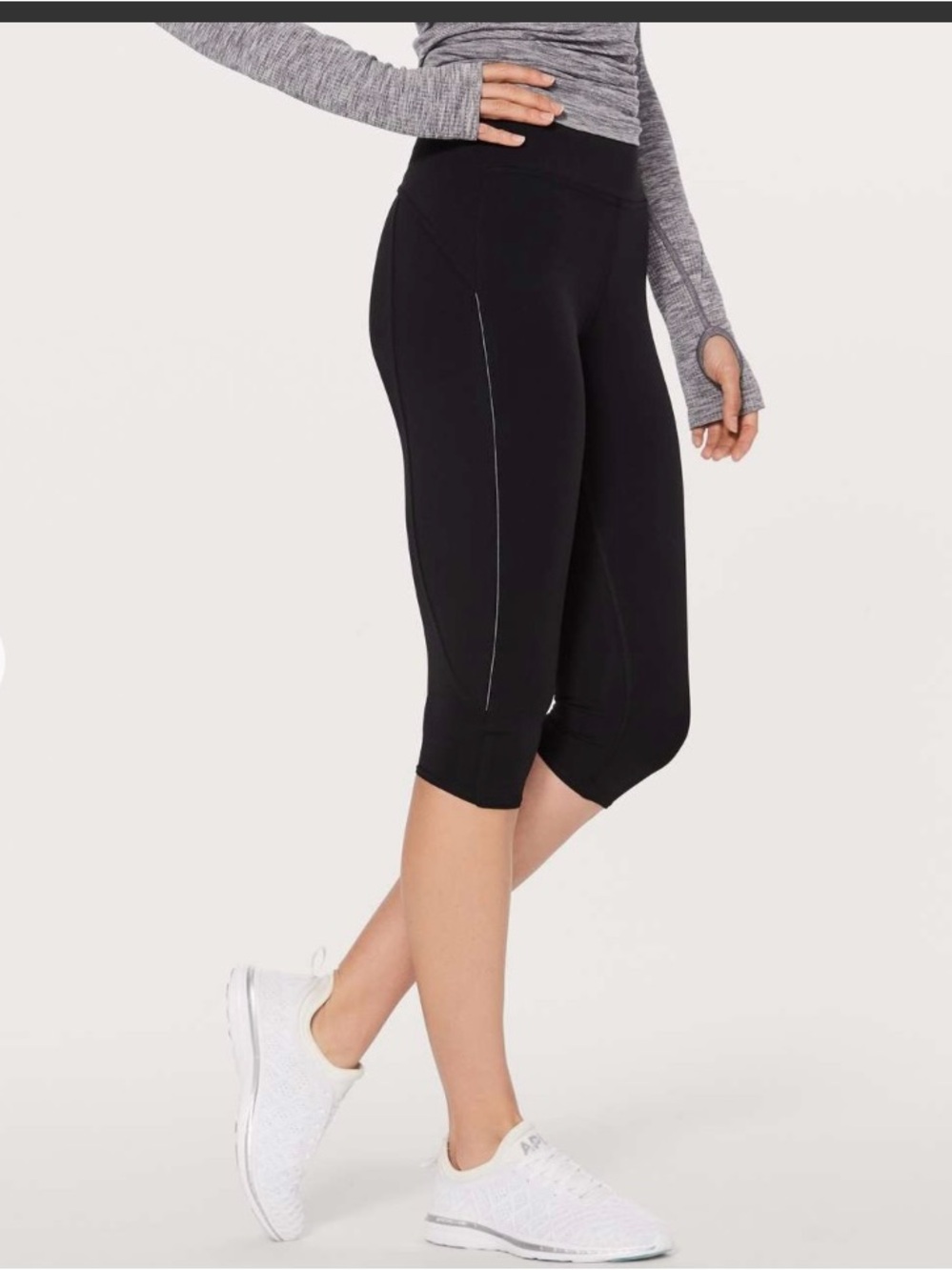 Lululemon Morning Miles 17” Leggings Black Size 6
